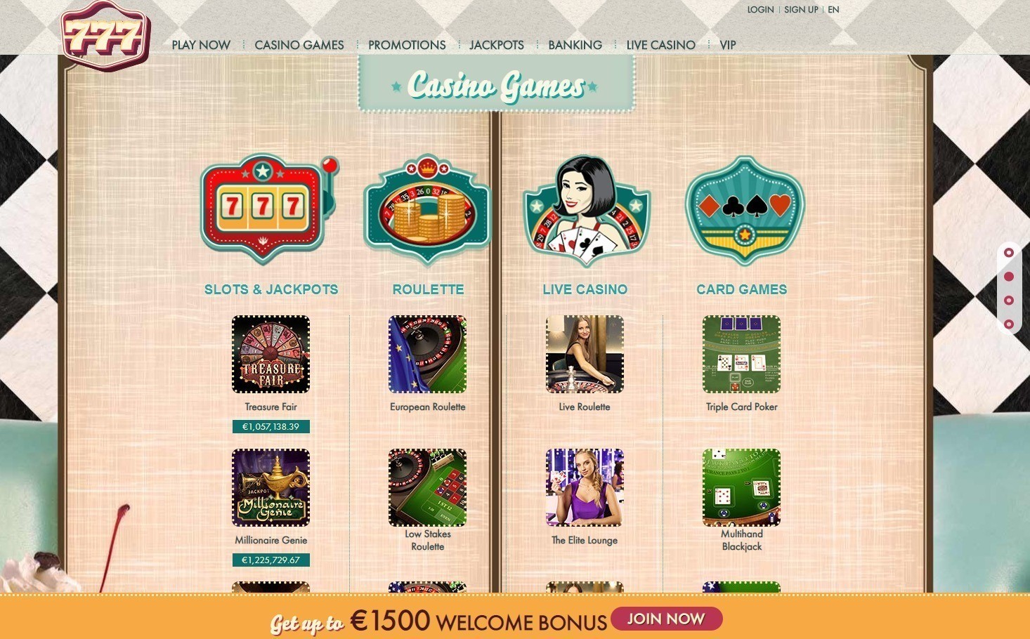 games of 777 casino